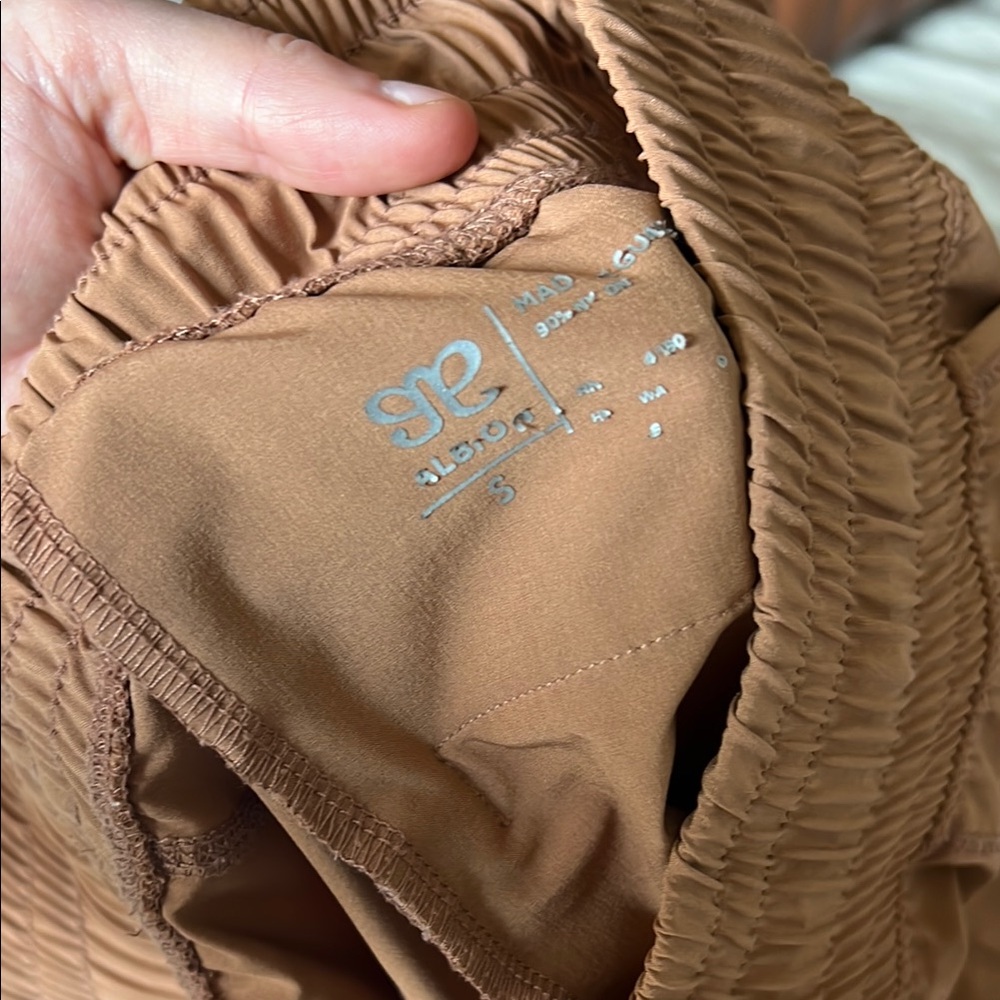 Women's Tan Joggers - Picture 3 of 3